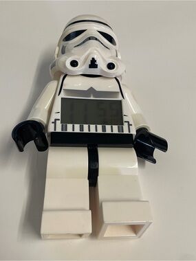 Stormtrooper LEGO Digital Alarm Clock - White & Black